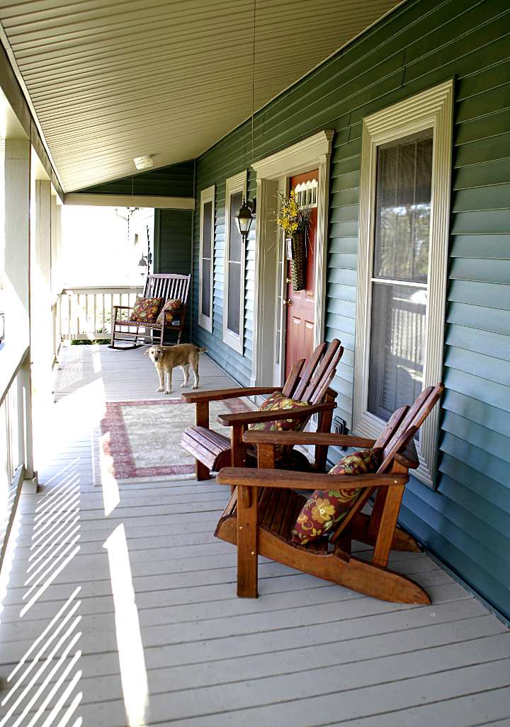 Cheap-o spring porch decor Living Rich on Less
