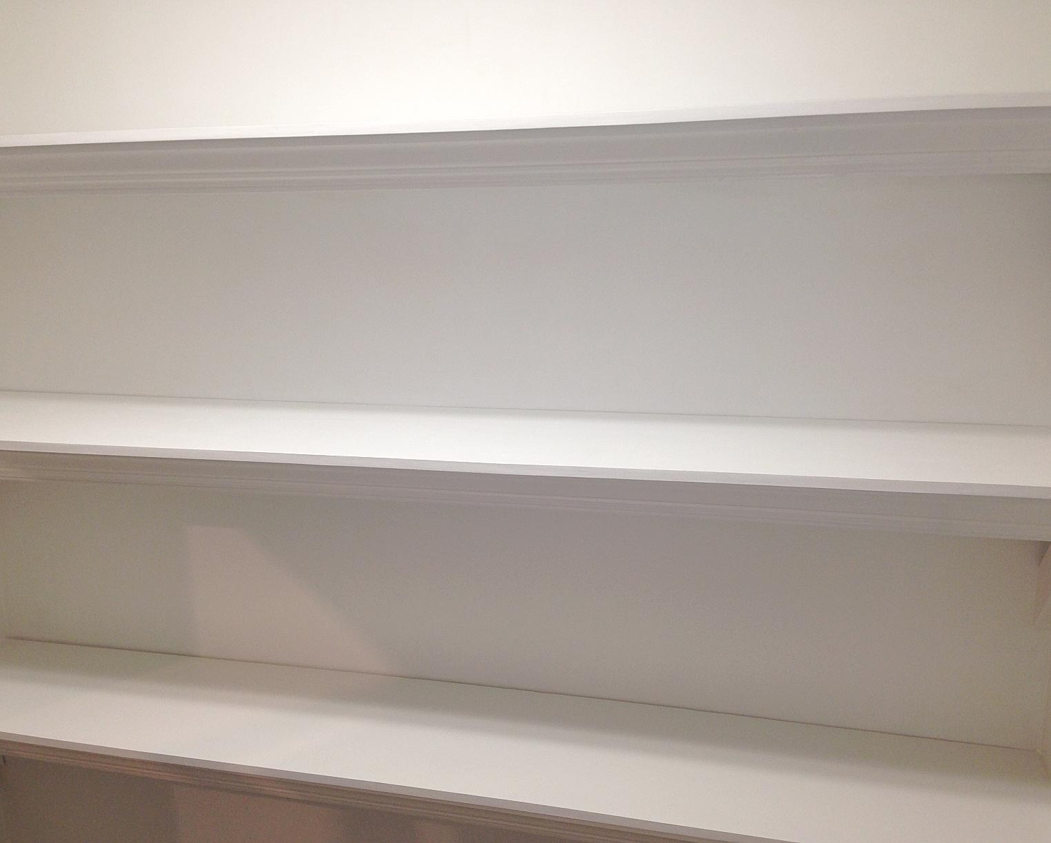 Finished-shelves