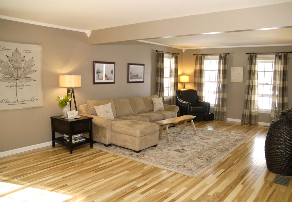 Hickory floor reveal – Living Rich on Less
 Best Floor Tiles For Living Room